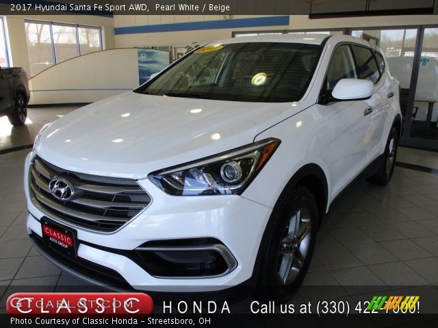 2017 Hyundai Santa Fe Sport AWD in Pearl White