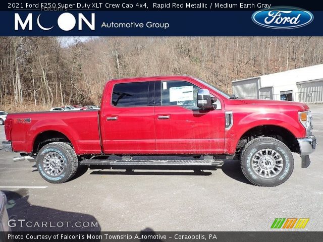 2021 Ford F250 Super Duty XLT Crew Cab 4x4 in Rapid Red Metallic