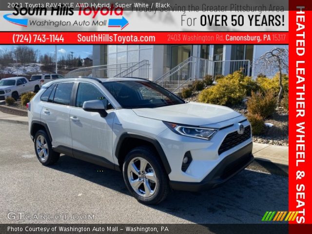 2021 Toyota RAV4 XLE AWD Hybrid in Super White