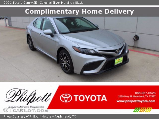 2021 Toyota Camry SE in Celestial Silver Metallic