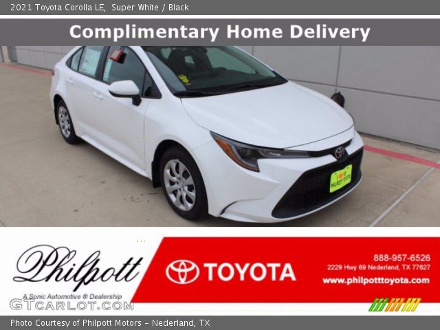 2021 Toyota Corolla LE in Super White