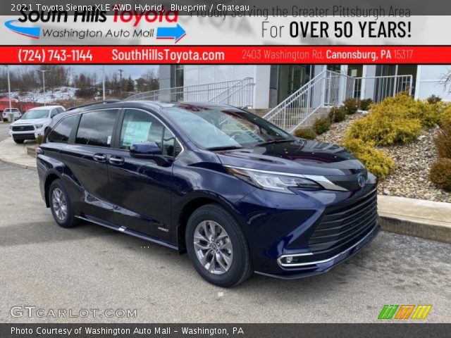 2021 Toyota Sienna XLE AWD Hybrid in Blueprint