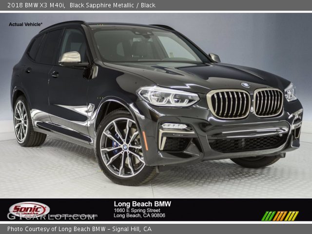 2018 BMW X3 M40i in Black Sapphire Metallic