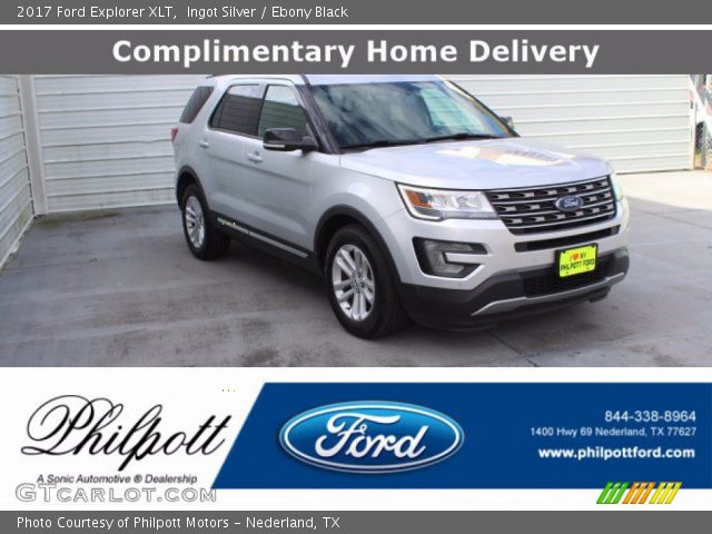 2017 Ford Explorer XLT in Ingot Silver