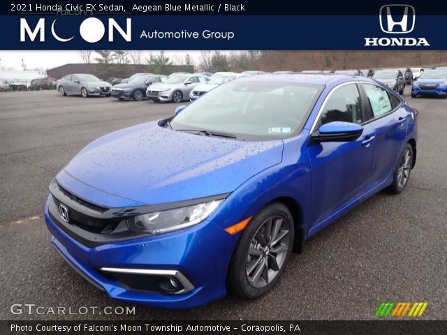 2021 Honda Civic EX Sedan in Aegean Blue Metallic