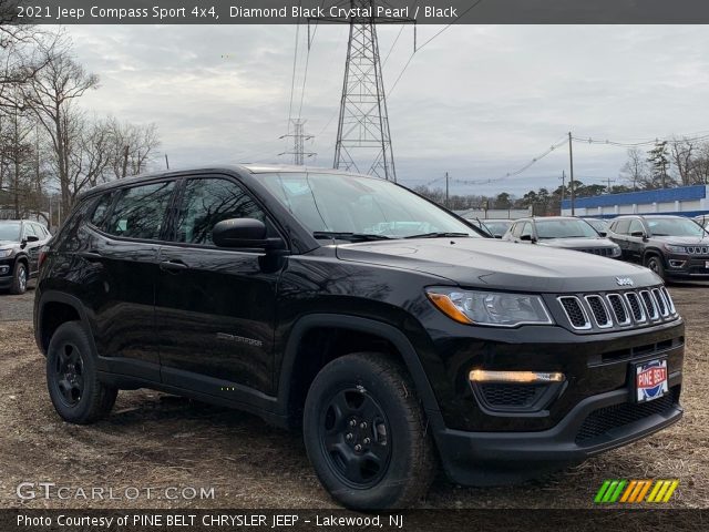 2021 Jeep Compass Sport 4x4 in Diamond Black Crystal Pearl