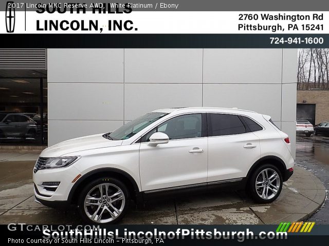 2017 Lincoln MKC Reserve AWD in White Platinum