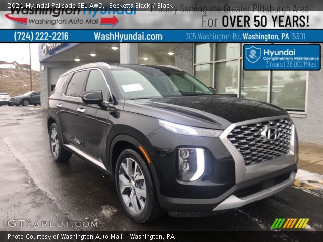 2021 Hyundai Palisade SEL AWD in Becketts Black