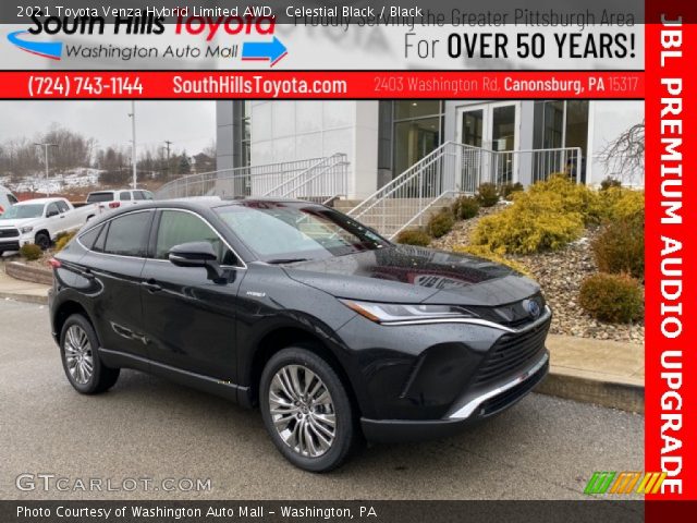 2021 Toyota Venza Hybrid Limited AWD in Celestial Black
