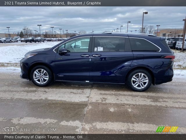 2021 Toyota Sienna Limited Hybrid in Blueprint