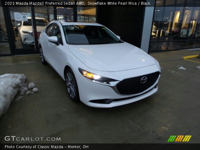 2021 Mazda Mazda3 Preferred Sedan AWD in Snowflake White Pearl Mica