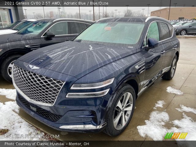 2021 Genesis GV80 2.5T AWD in Adriatic Blue