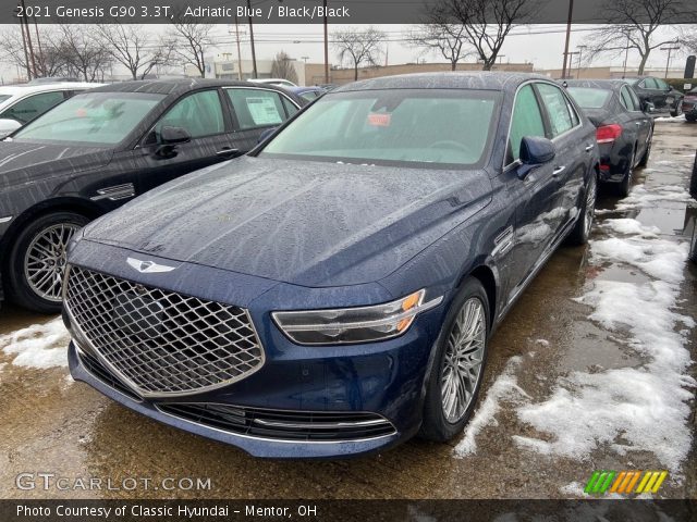 2021 Genesis G90 3.3T in Adriatic Blue