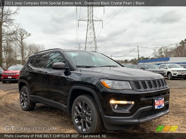 2021 Jeep Compass 80th Special Edition 4x4 in Diamond Black Crystal Pearl