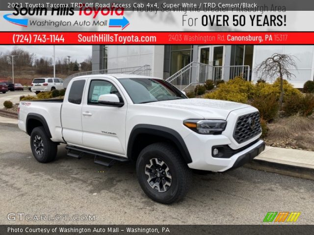 2021 Toyota Tacoma TRD Off Road Access Cab 4x4 in Super White