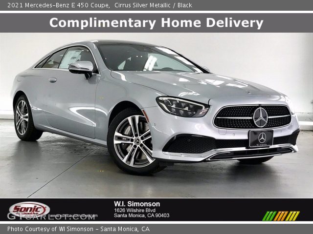 2021 Mercedes-Benz E 450 Coupe in Cirrus Silver Metallic