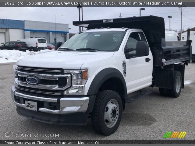 2021 Ford F550 Super Duty XL Crew Cab Chassis Dump Truck in Oxford White