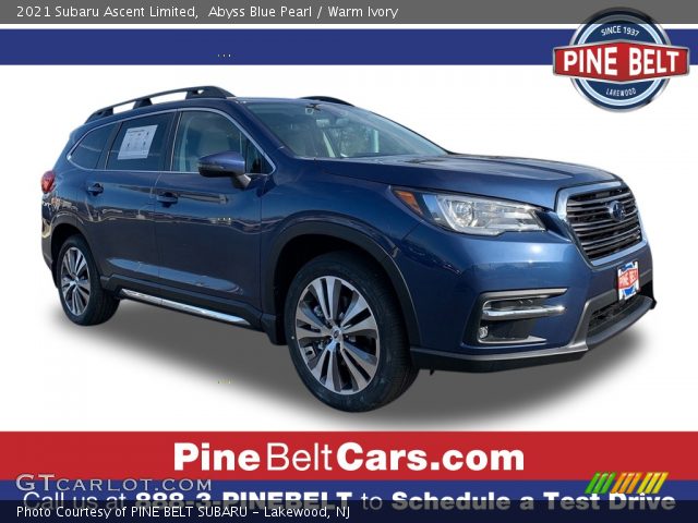 2021 Subaru Ascent Limited in Abyss Blue Pearl