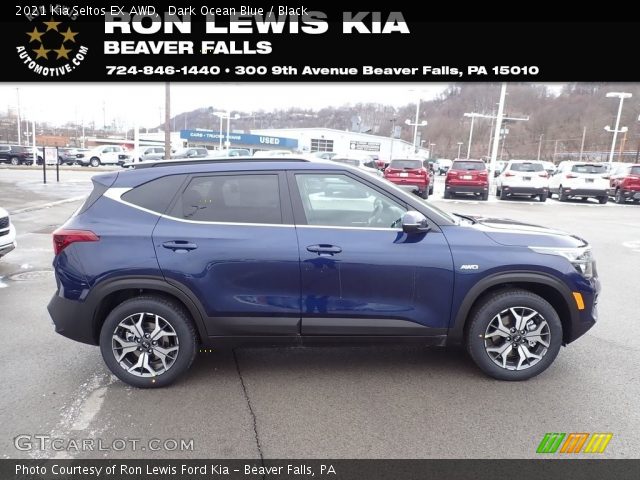 2021 Kia Seltos EX AWD in Dark Ocean Blue