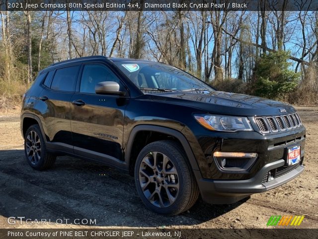 2021 Jeep Compass 80th Special Edition 4x4 in Diamond Black Crystal Pearl