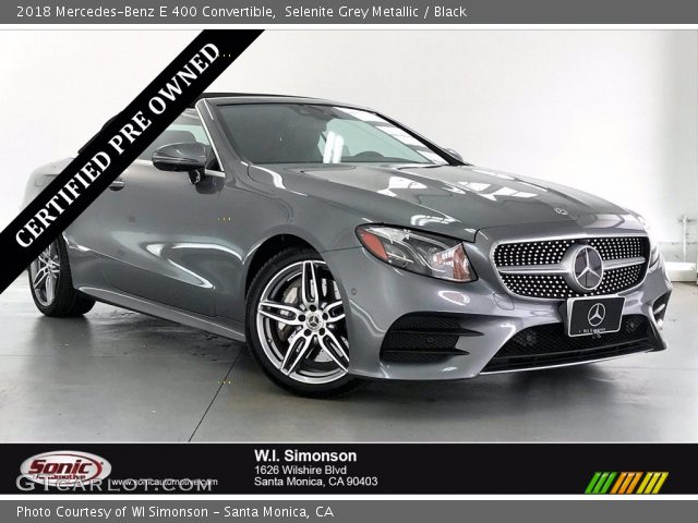 2018 Mercedes-Benz E 400 Convertible in Selenite Grey Metallic