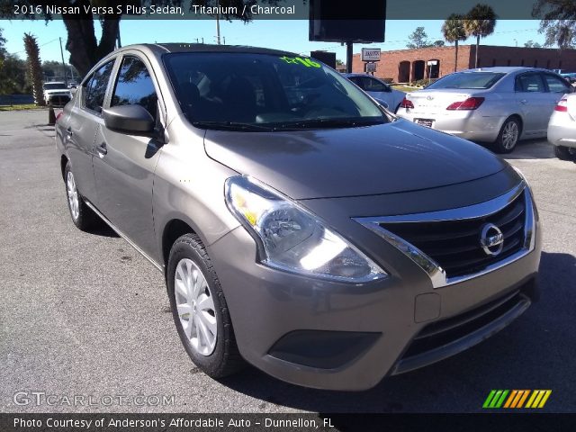 2016 Nissan Versa S Plus Sedan in Titanium