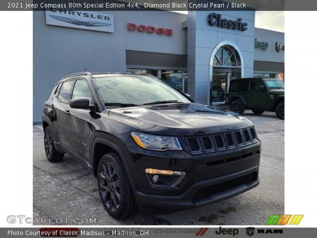 2021 Jeep Compass 80th Special Edition 4x4 in Diamond Black Crystal Pearl
