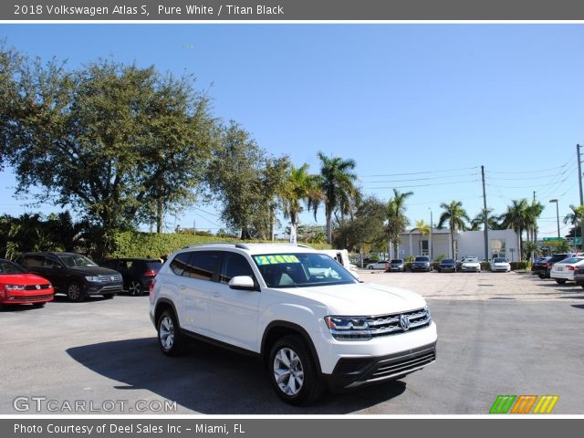 2018 Volkswagen Atlas S in Pure White