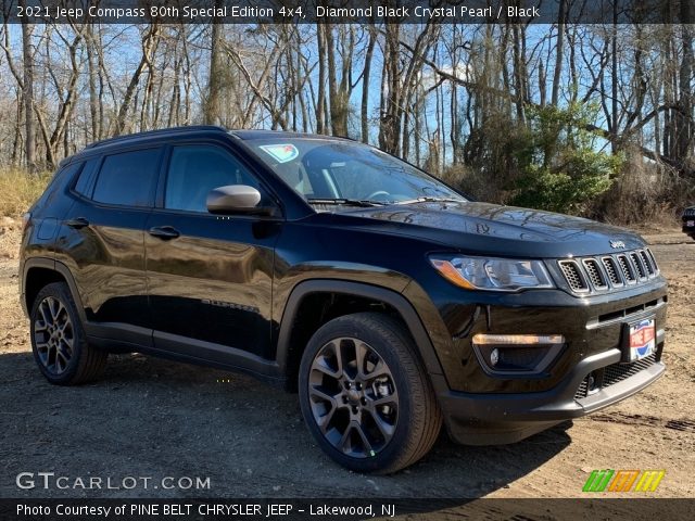 2021 Jeep Compass 80th Special Edition 4x4 in Diamond Black Crystal Pearl