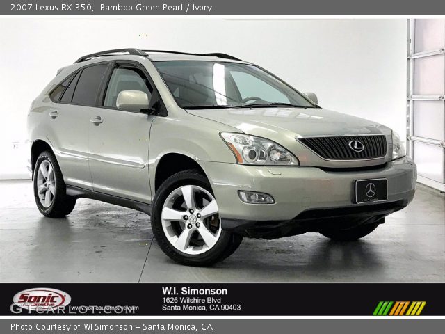 2007 Lexus RX 350 in Bamboo Green Pearl