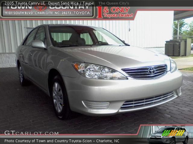 2005 Toyota Camry LE in Desert Sand Mica