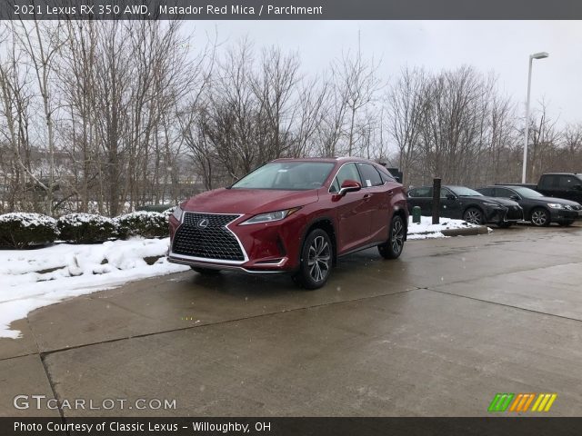 2021 Lexus RX 350 AWD in Matador Red Mica