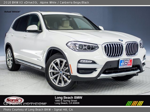 2018 BMW X3 xDrive30i in Alpine White