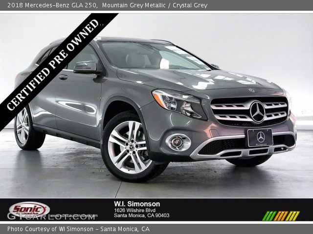 2018 Mercedes-Benz GLA 250 in Mountain Grey Metallic