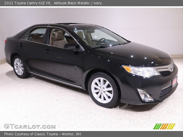 2012 Toyota Camry XLE V6 in Attitude Black Metallic