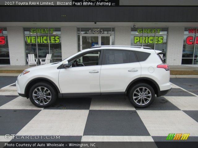 2017 Toyota RAV4 Limited in Blizzard Pearl White