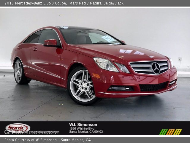2013 Mercedes-Benz E 350 Coupe in Mars Red