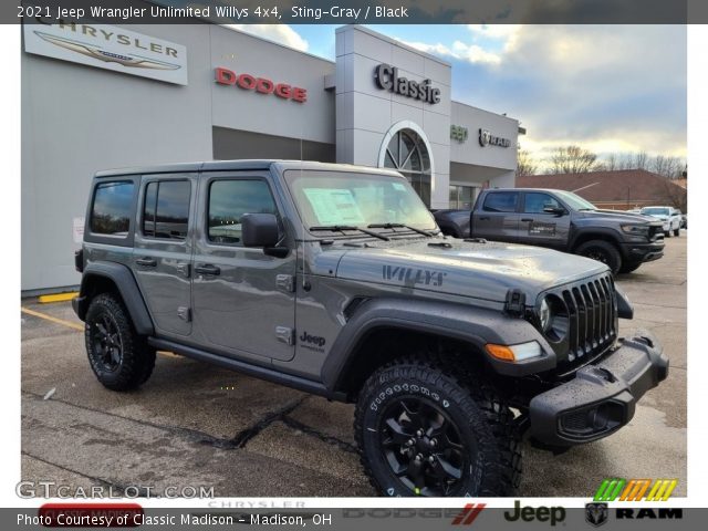 2021 Jeep Wrangler Unlimited Willys 4x4 in Sting-Gray