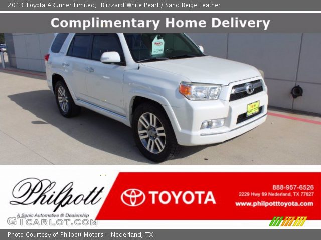 2013 Toyota 4Runner Limited in Blizzard White Pearl