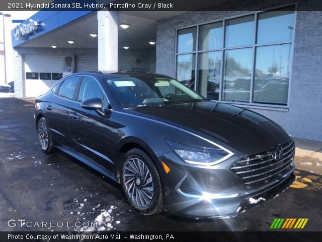 2021 Hyundai Sonata SEL Hybrid in Portofino Gray