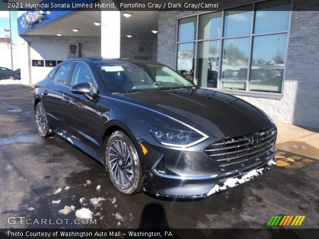 2021 Hyundai Sonata Limited Hybrid in Portofino Gray