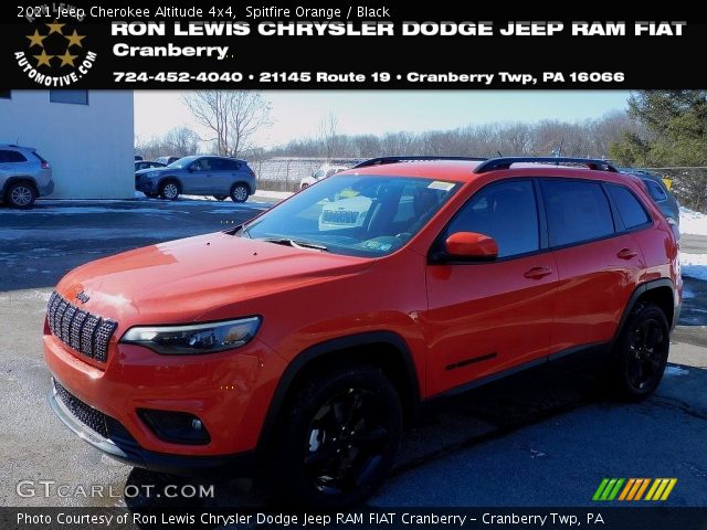 2021 Jeep Cherokee Altitude 4x4 in Spitfire Orange