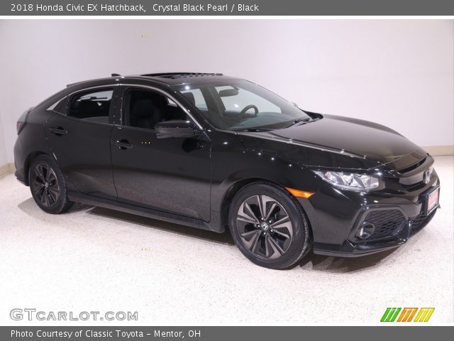2018 Honda Civic EX Hatchback in Crystal Black Pearl