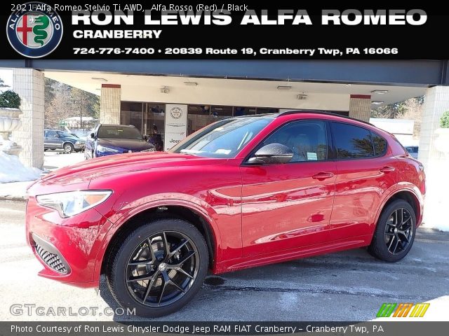 2021 Alfa Romeo Stelvio Ti AWD in Alfa Rosso (Red)