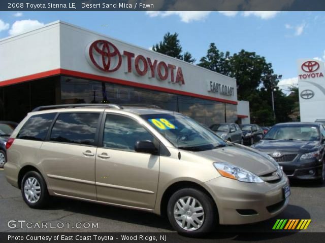 2008 Toyota Sienna LE in Desert Sand Mica