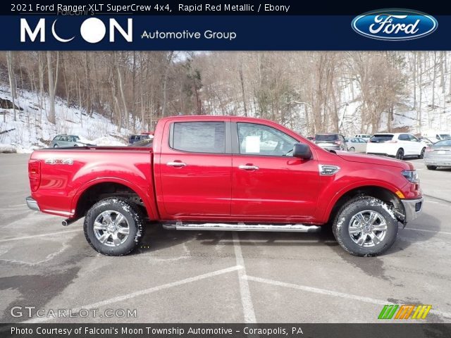 2021 Ford Ranger XLT SuperCrew 4x4 in Rapid Red Metallic