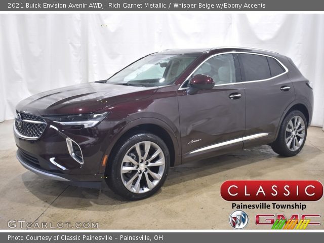 2021 Buick Envision Avenir AWD in Rich Garnet Metallic