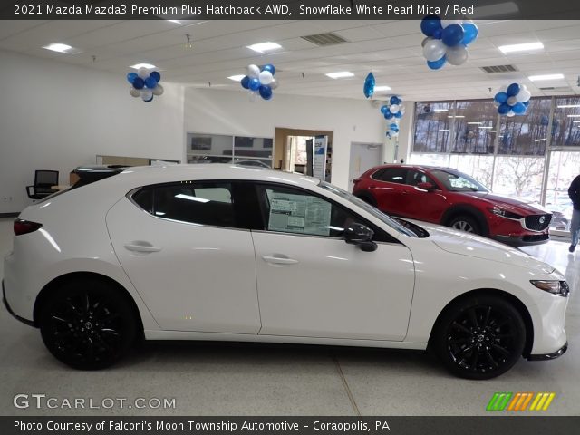 2021 Mazda Mazda3 Premium Plus Hatchback AWD in Snowflake White Pearl Mica