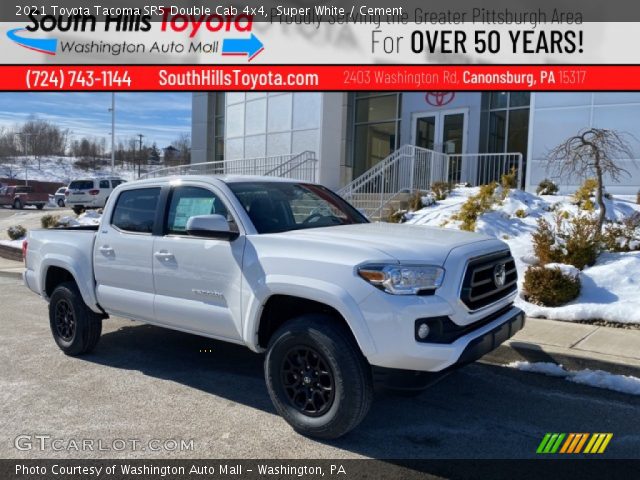 2021 Toyota Tacoma SR5 Double Cab 4x4 in Super White