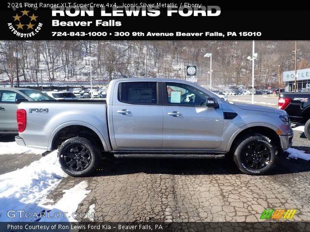 2021 Ford Ranger XLT SuperCrew 4x4 in Iconic Silver Metallic